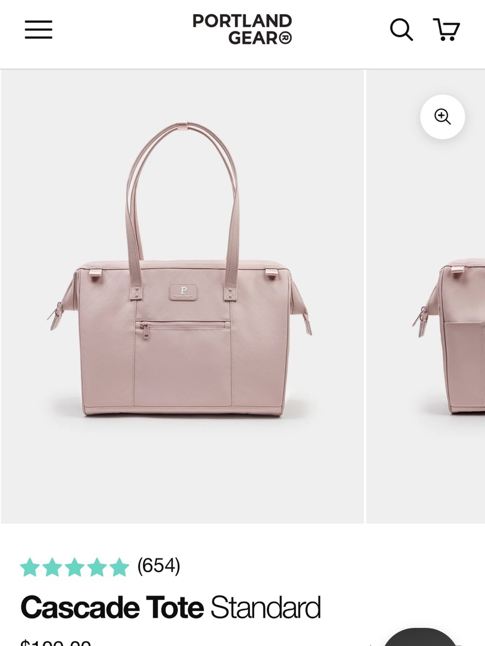 Cascade Tote in Blush Pink